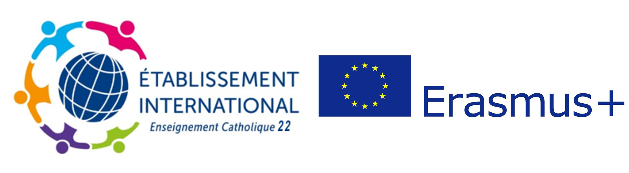 Logos erasmus + et etablissement international